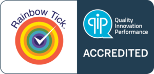 QIP_Rainbow_Tick QIP Rainbow Tick Accredited Symbol