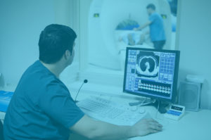 QIP banner image of diagnostic imaging employees in MRI scan