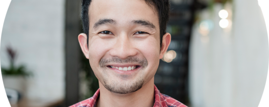 Header image of smiling man