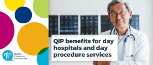 Display the QIP benefits for hospitals and day procedure services